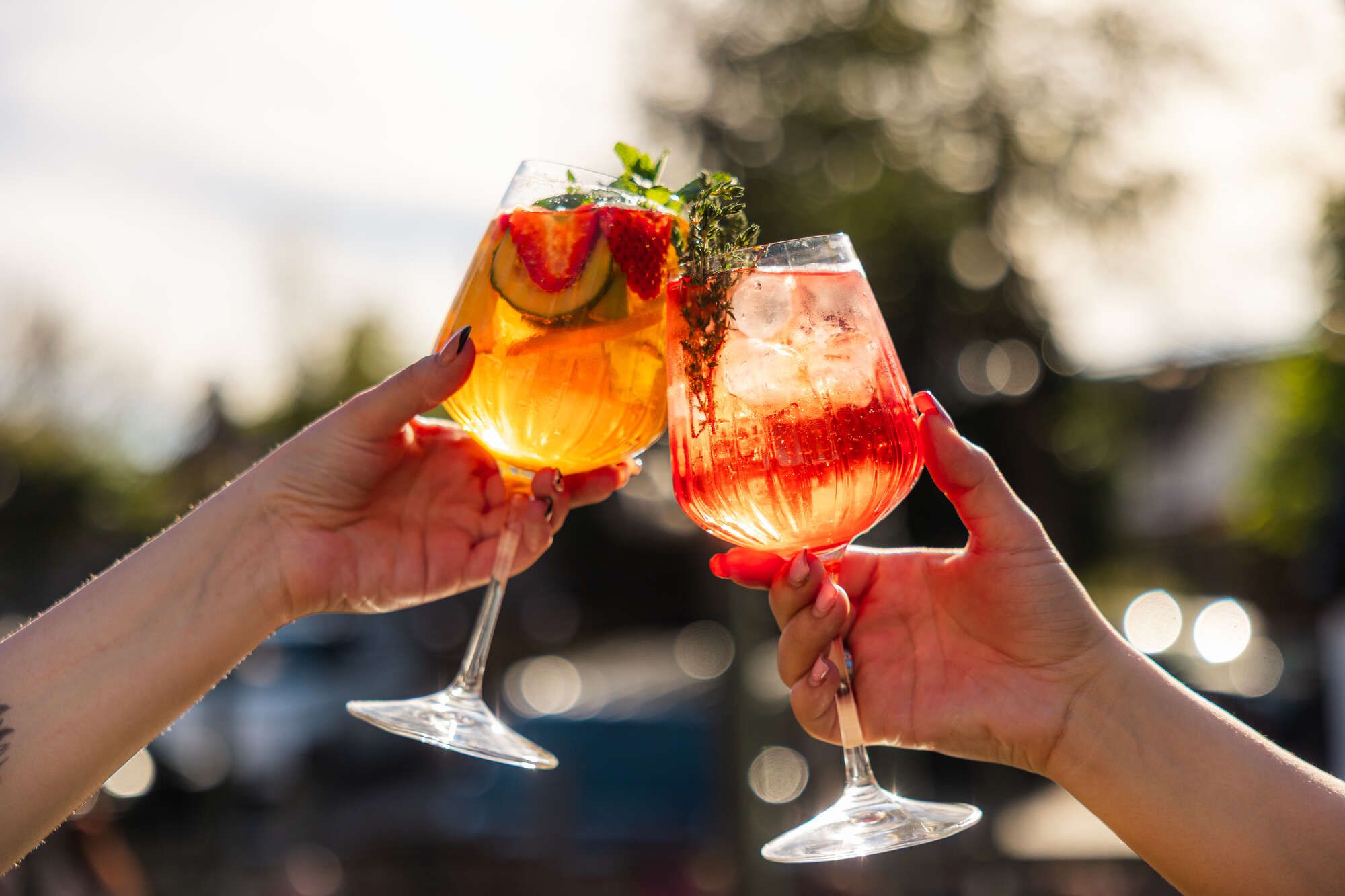 Cheers in the sun with Spritz